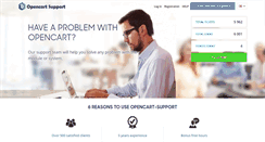 Desktop Screenshot of opencart-support.com